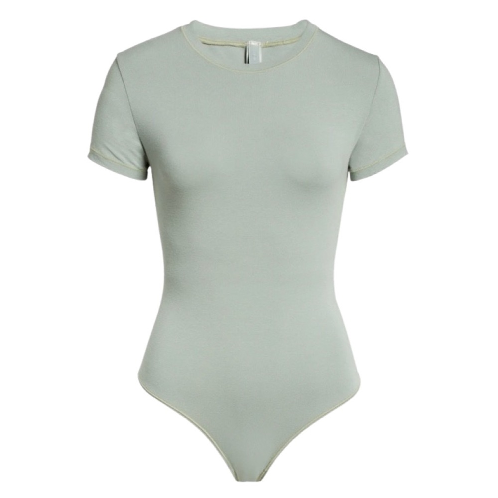 SKIMS Stretch Cotton Jersey T-Shirt Bodysuit